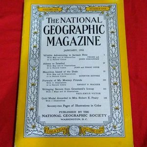 Vintage National Geographic Magazine January 1956